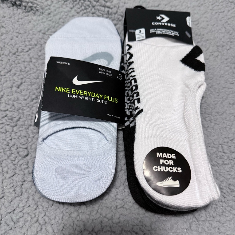 Nike and Converse Women’s Socks